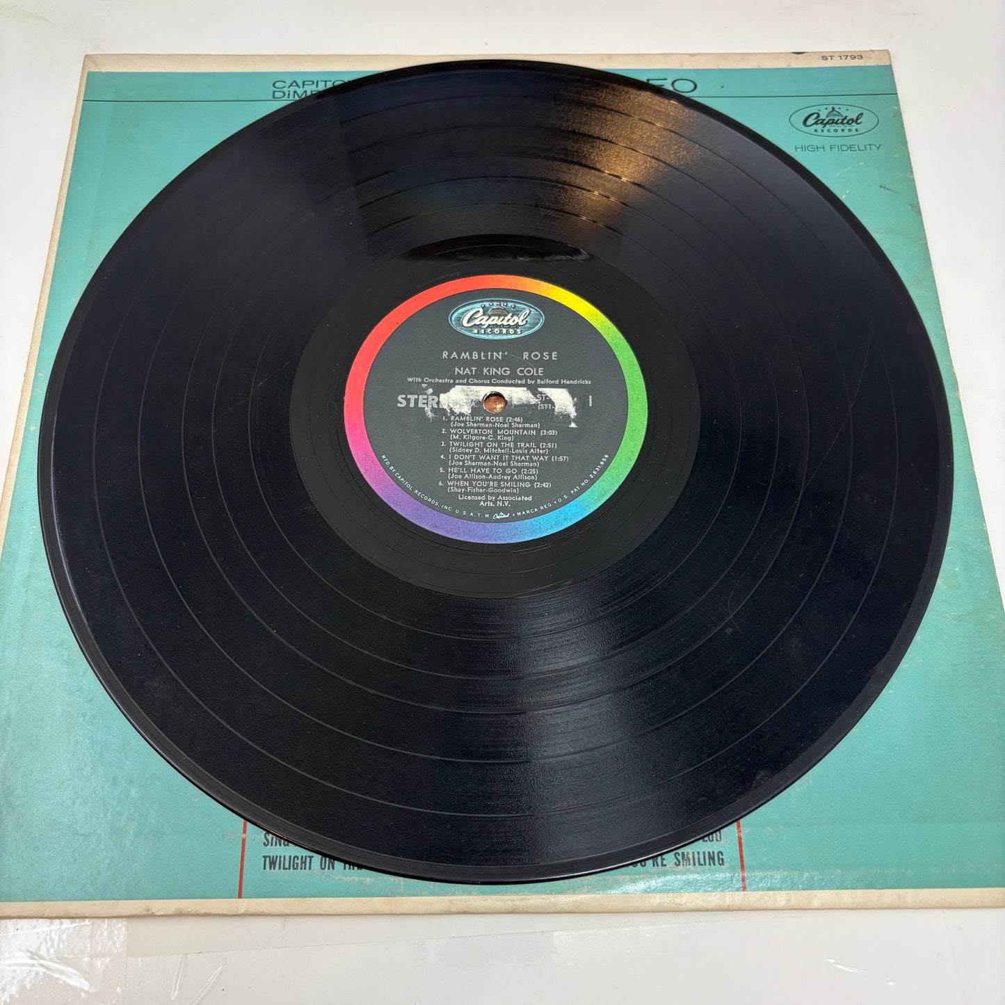 Nat King Cole : Ramblin' Rose (LP,Album,Stereo)