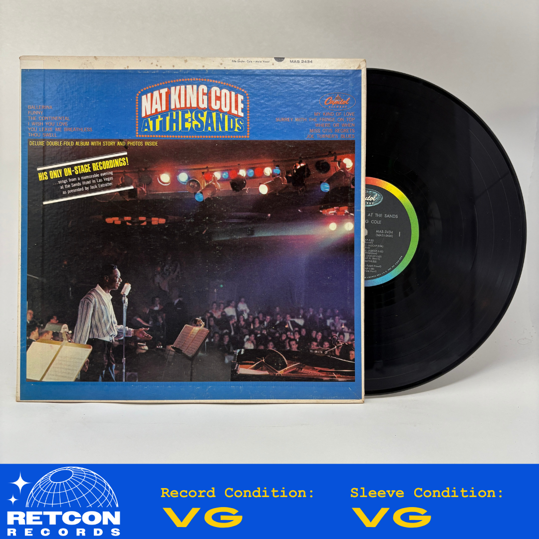 Nat King Cole : Nat King Cole At The Sands (LP,Album,Stereo)