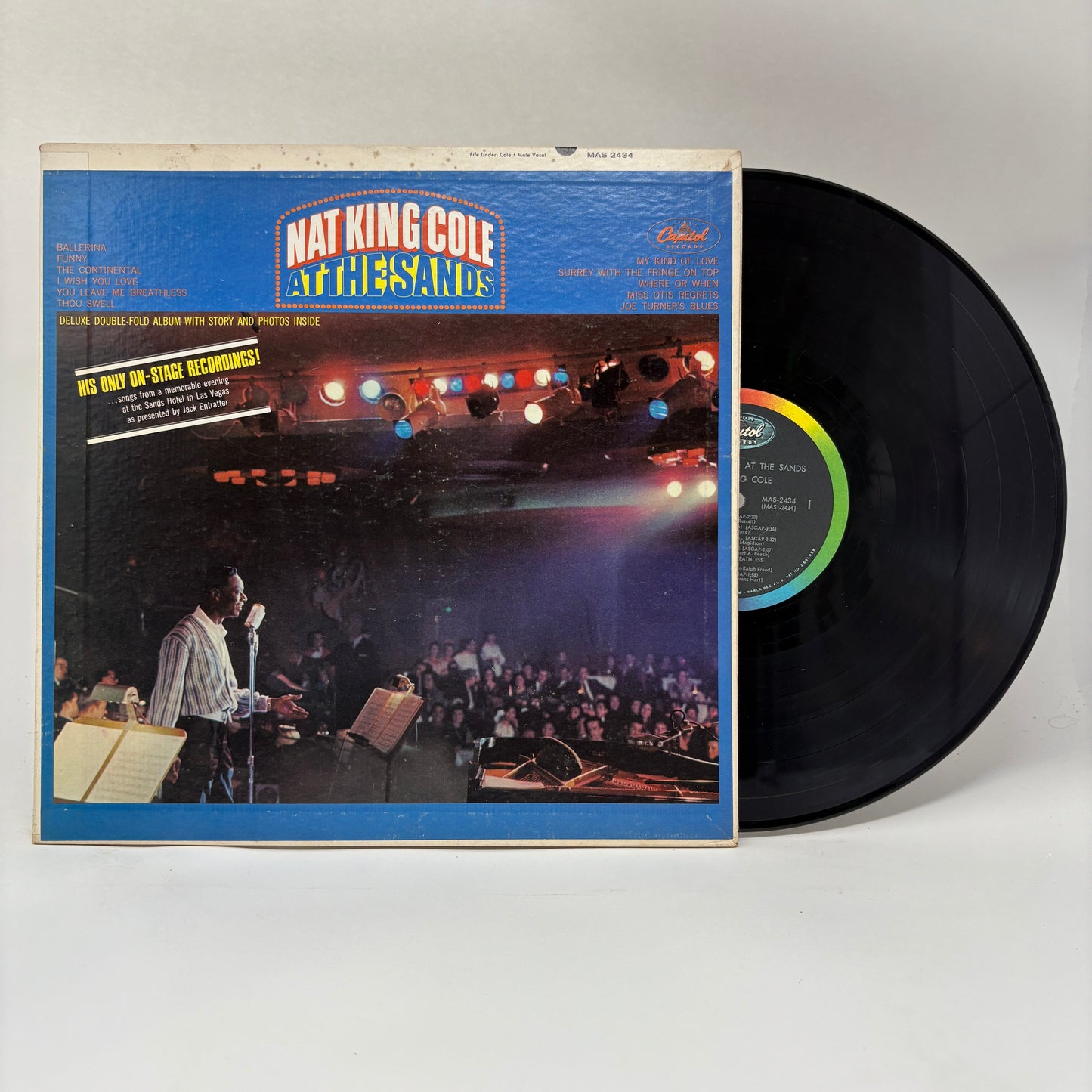 Nat King Cole : Nat King Cole At The Sands (LP,Album,Stereo)