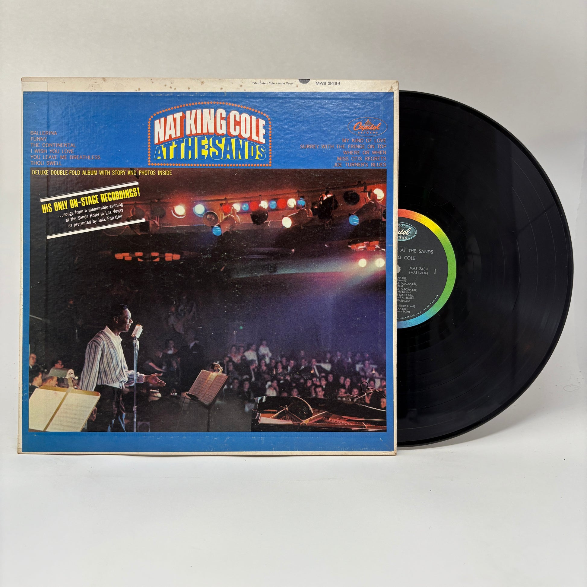 Nat King Cole : Nat King Cole At The Sands (LP,Album,Stereo)