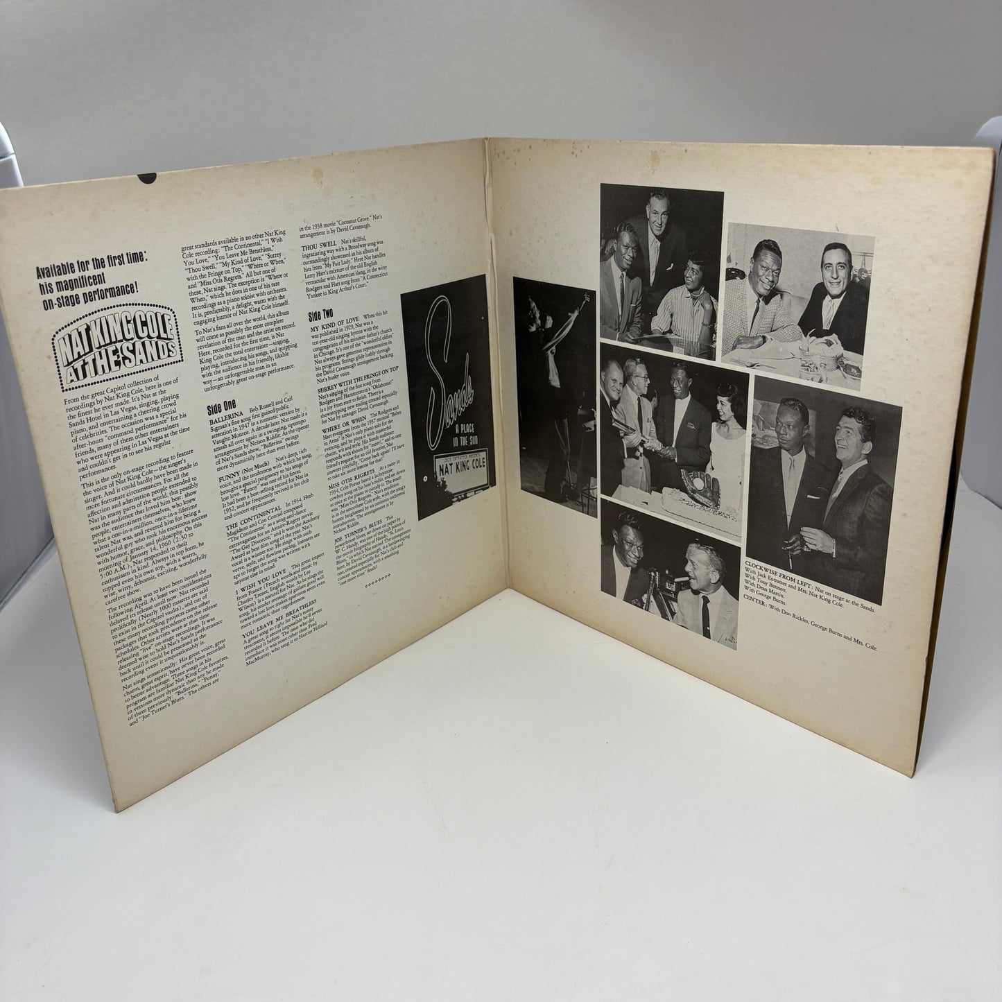 Nat King Cole : Nat King Cole At The Sands (LP,Album,Stereo)