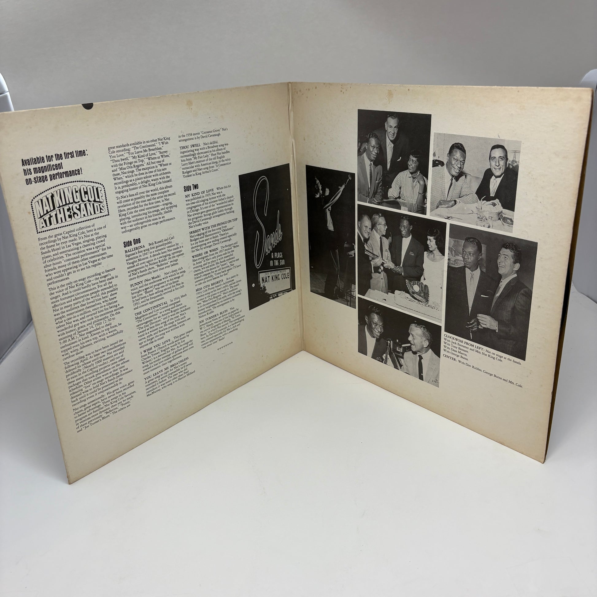 Nat King Cole : Nat King Cole At The Sands (LP,Album,Stereo)