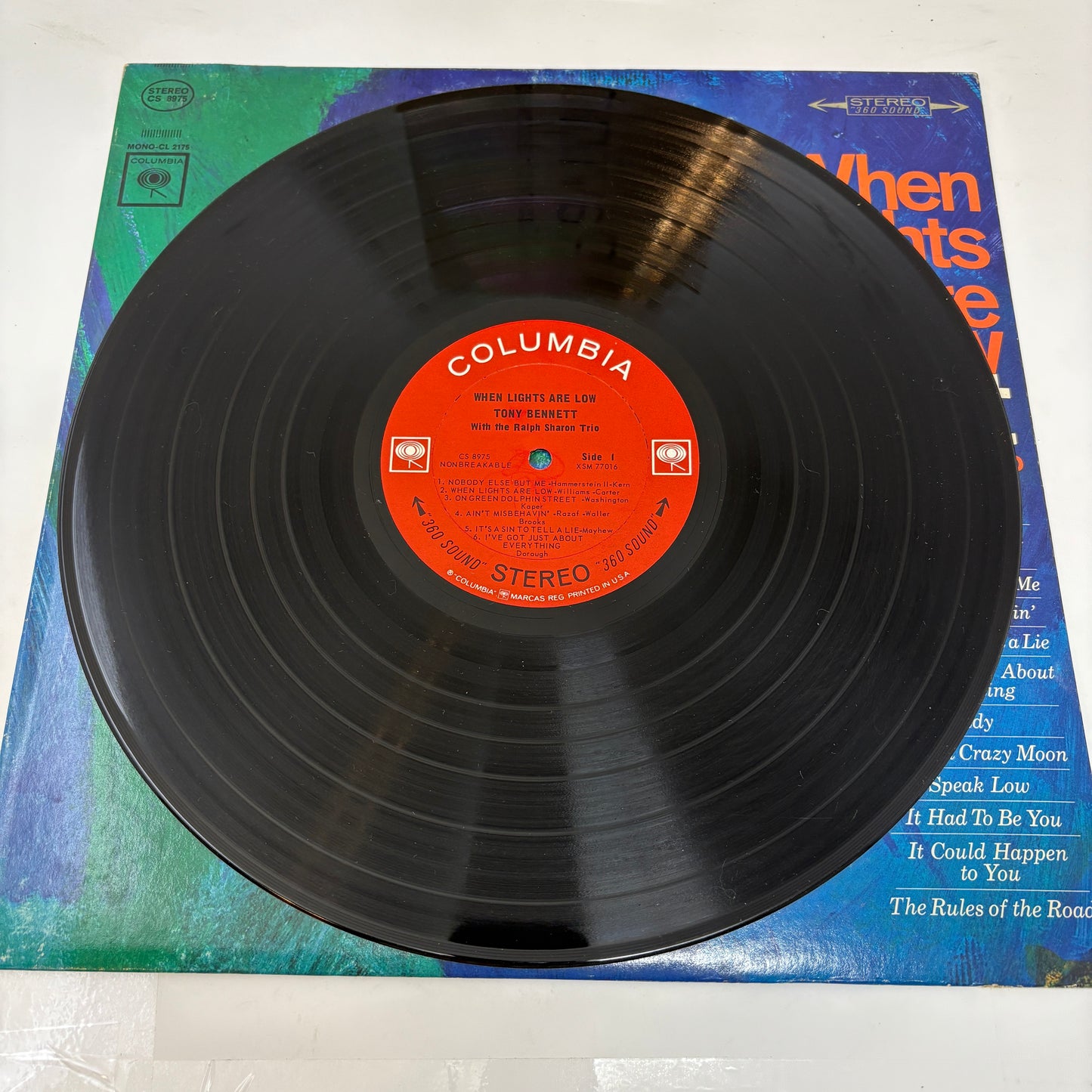 Tony Bennett With The Ralph Sharon Trio : When Lights Are Low (LP,Album,Stereo)