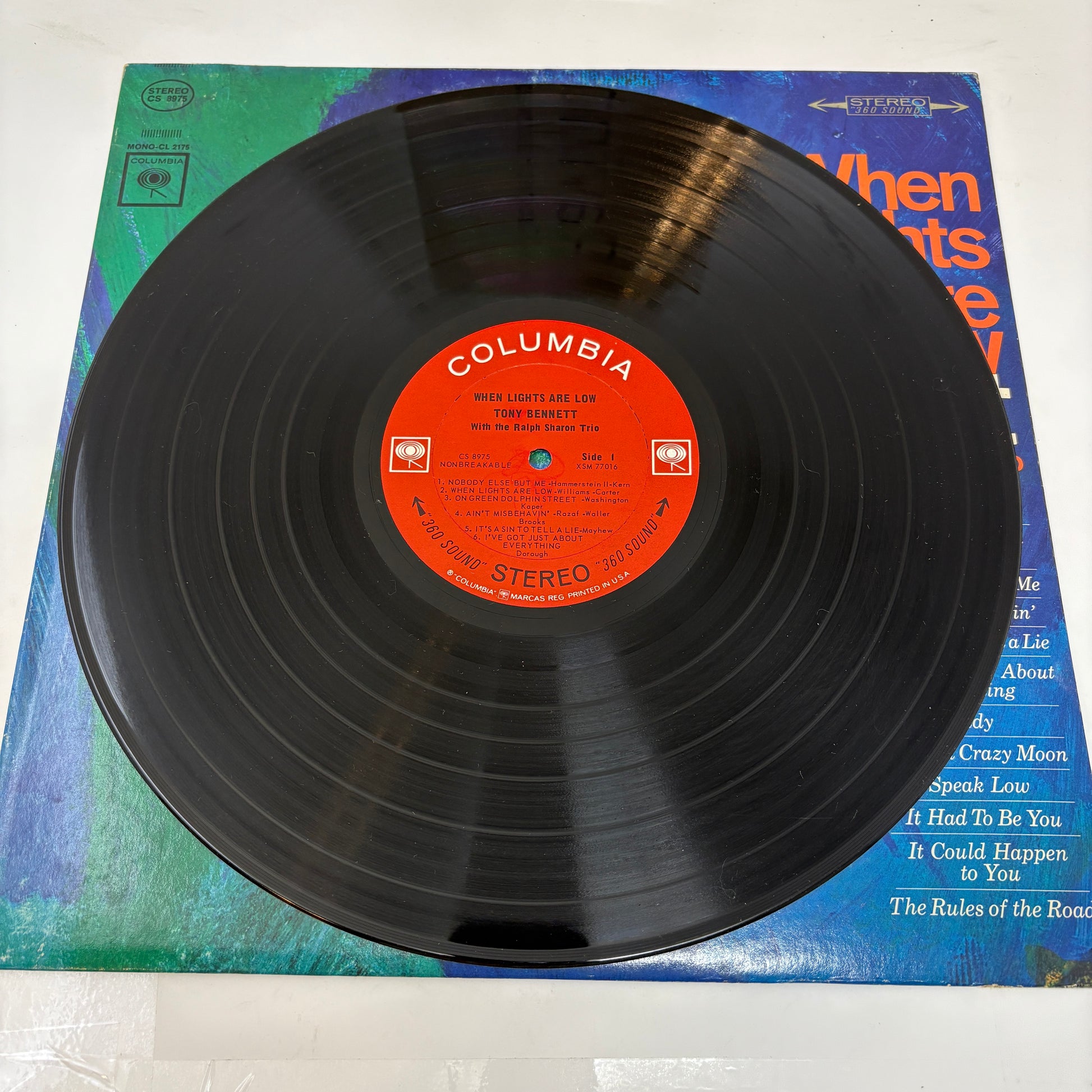 Tony Bennett With The Ralph Sharon Trio : When Lights Are Low (LP,Album,Stereo)