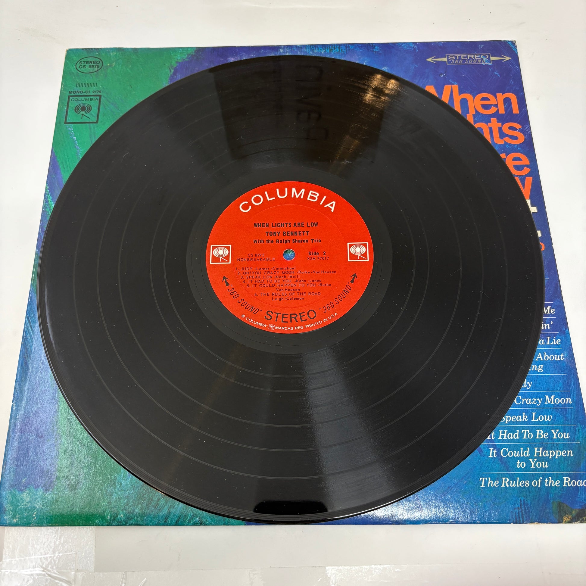 Tony Bennett With The Ralph Sharon Trio : When Lights Are Low (LP,Album,Stereo)