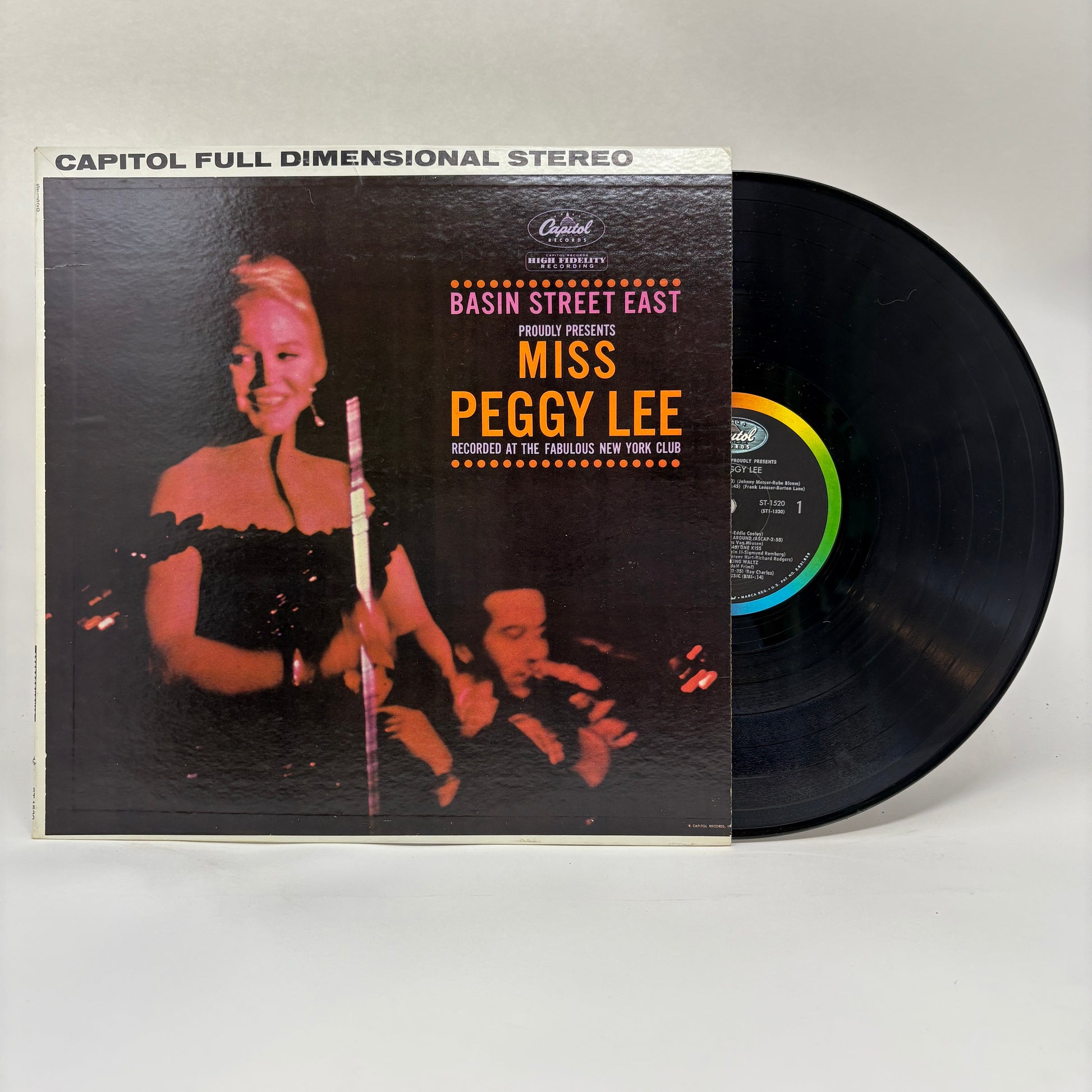 Peggy Lee : Basin Street East Proudly Presents Miss Peggy Lee Recorded At The Fabulous New York Club (LP,Album,Stereo)