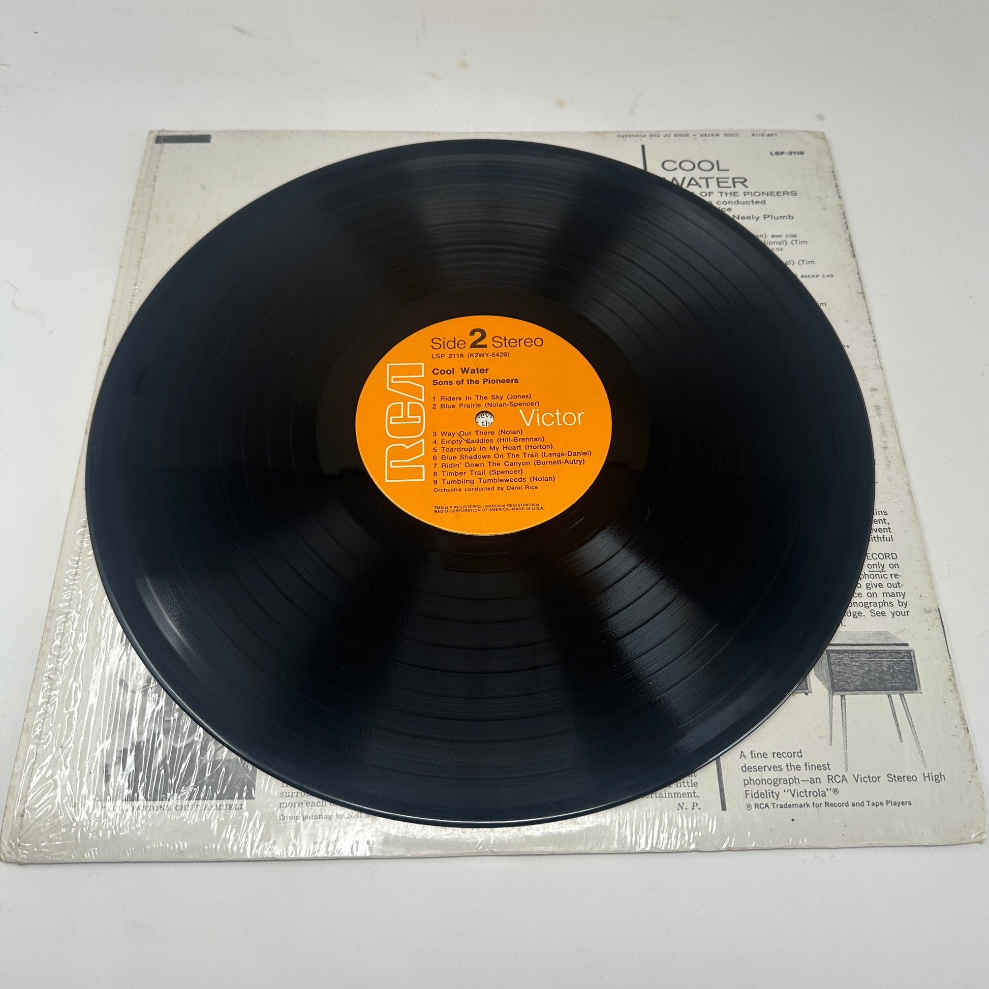 The Sons Of The Pioneers : Cool Water (And Seventeen Timeless Western Favorites) (LP,Album,Reissue,Stereo)