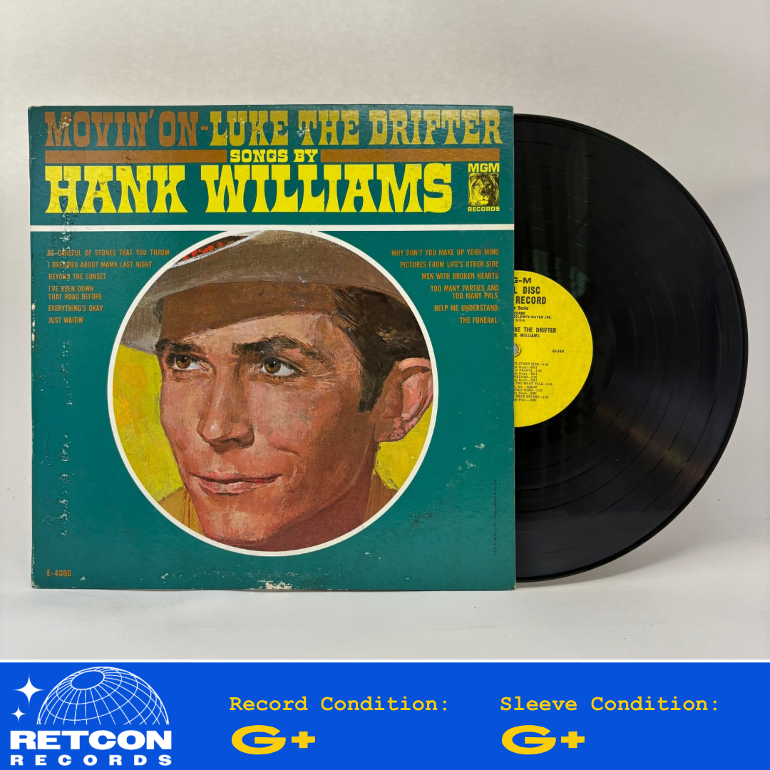 Hank Williams : Movin' On (LP,Compilation,Promo,Reissue,Mono)