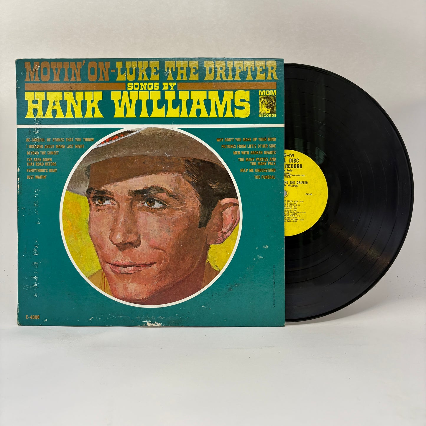 Hank Williams : Movin' On (LP,Compilation,Promo,Reissue,Mono)