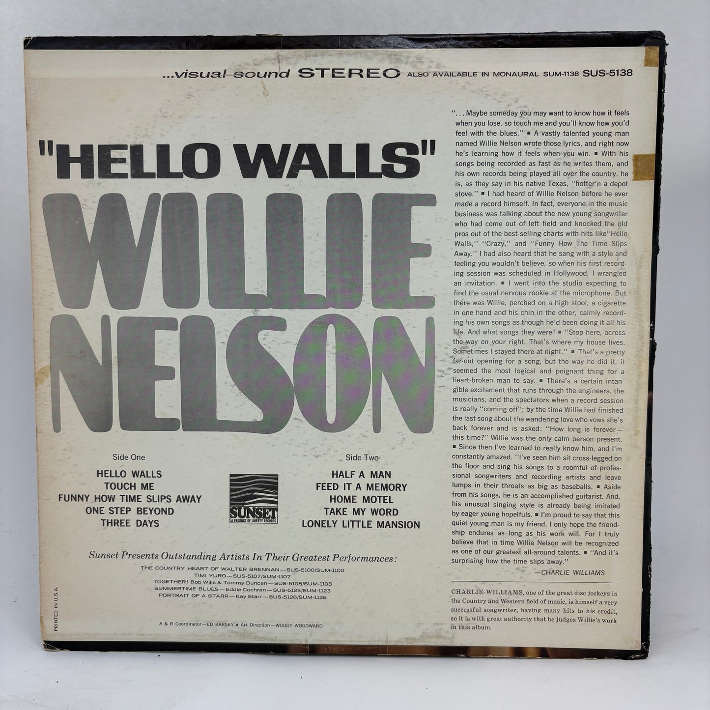 Willie Nelson : Hello Walls (LP,Compilation)