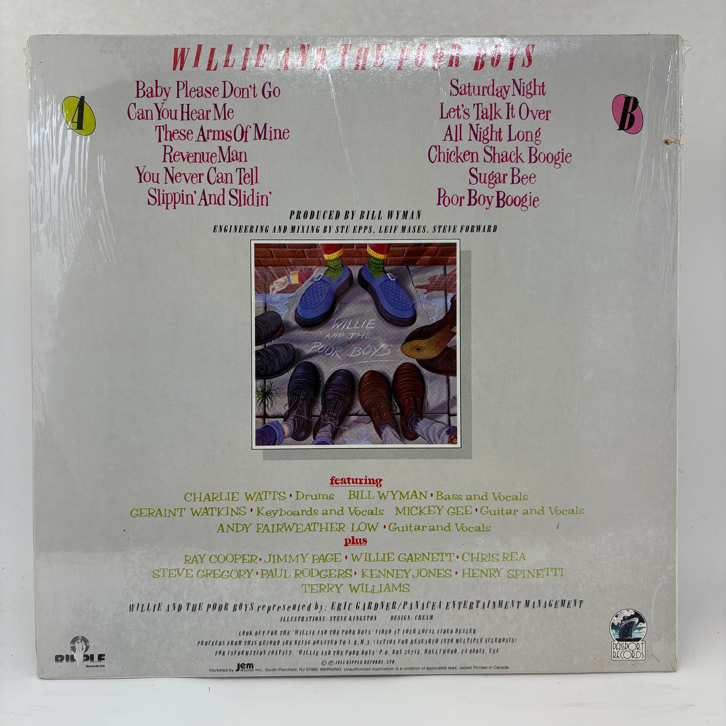 Willie And The Poor Boys : Willie And The Poor Boys (LP,Album)