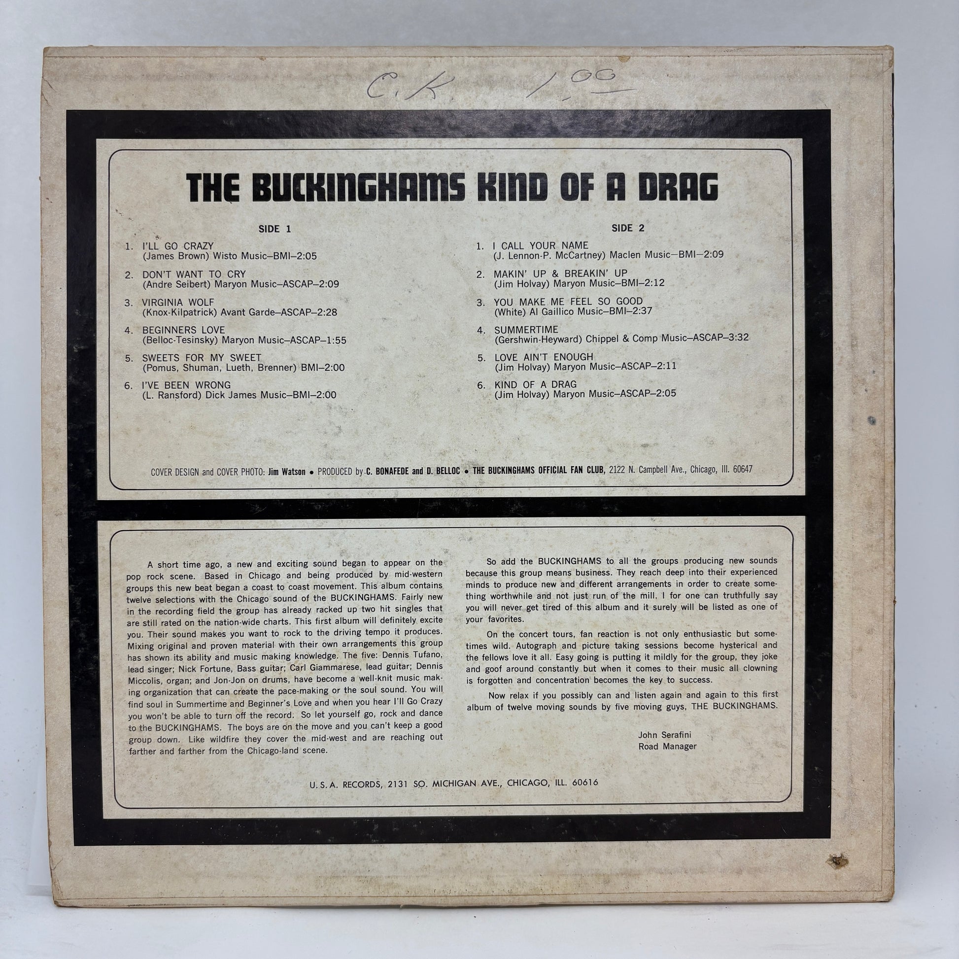 The Buckinghams : Kind Of A Drag (LP,Album,Mono)