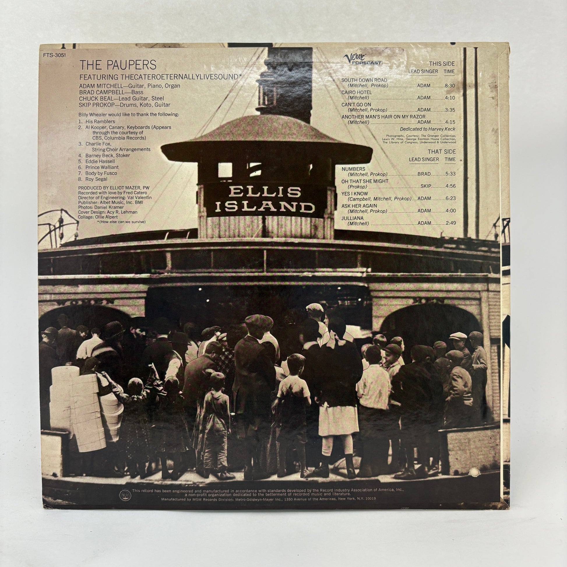 The Paupers : Ellis Island (LP,Album,Stereo)
