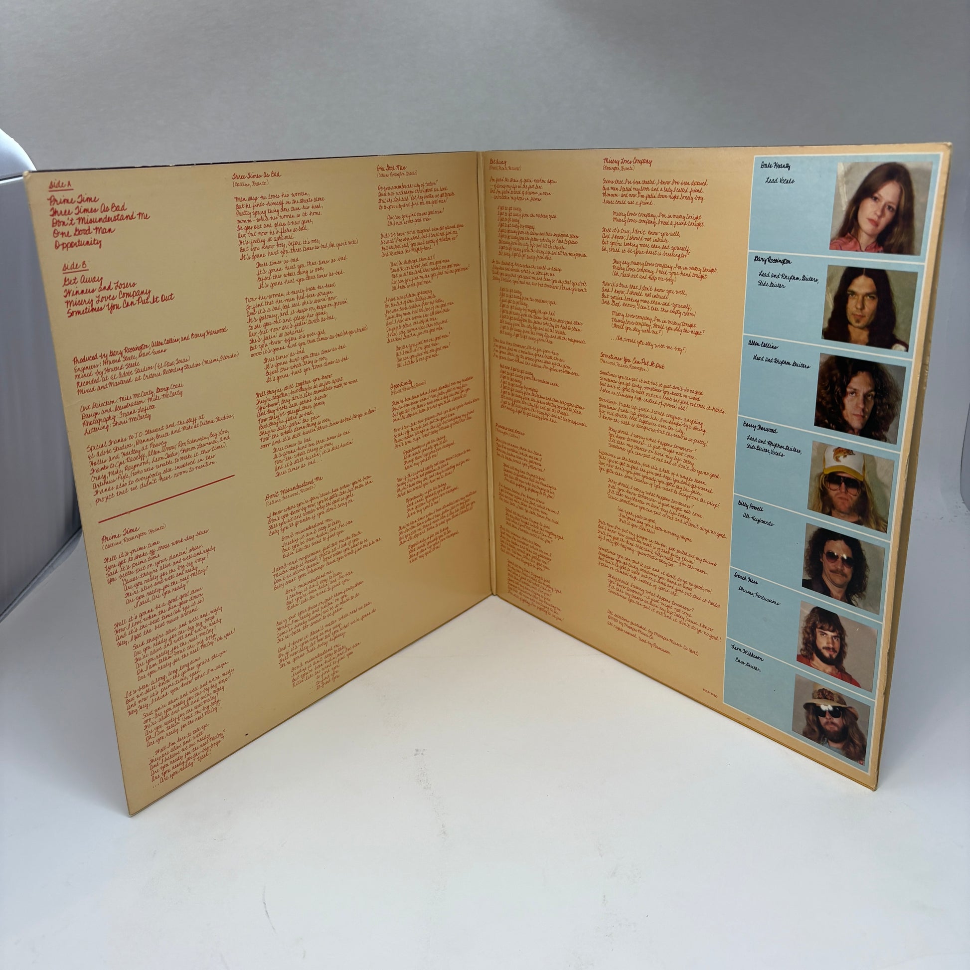 Rossington Collins Band : Anytime, Anyplace, Anywhere (LP,Album)