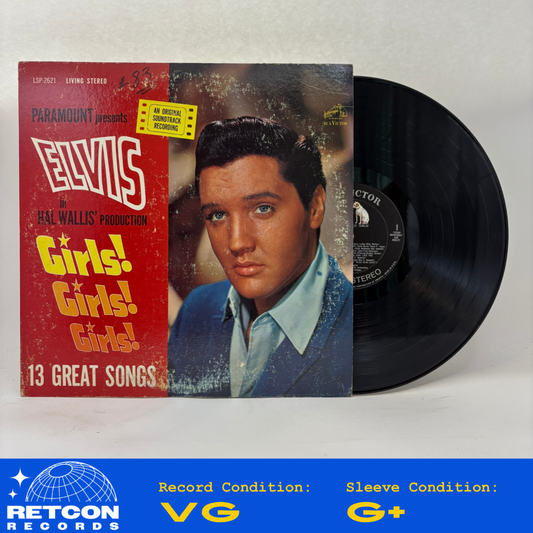 Elvis Presley : Girls! Girls! Girls! (LP,Album,Stereo)