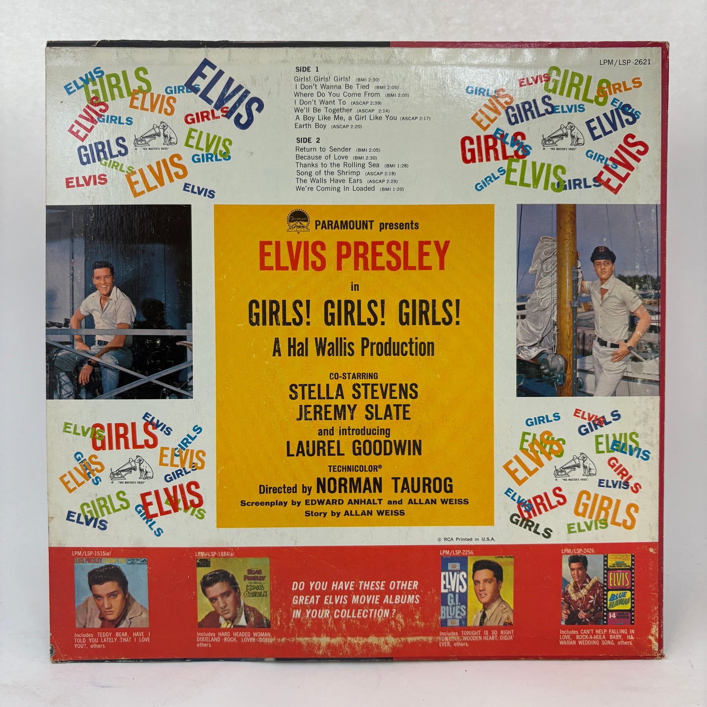 Elvis Presley : Girls! Girls! Girls! (LP,Album,Stereo)