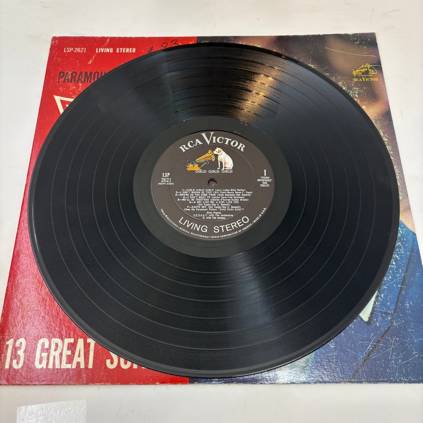 Elvis Presley : Girls! Girls! Girls! (LP,Album,Stereo)