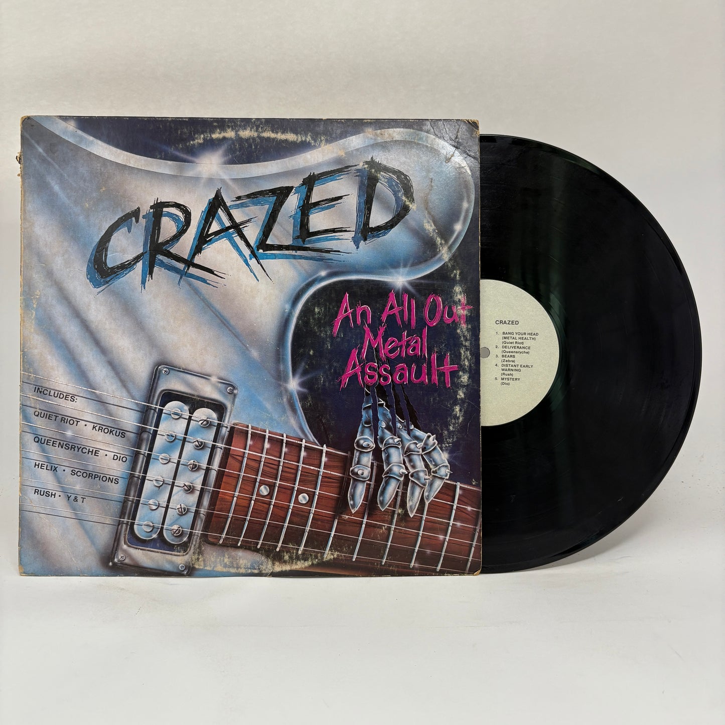 Various : Crazed - An All Out Metal Assault (LP,Compilation)