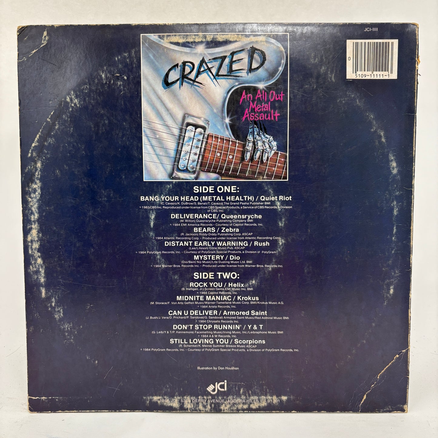 Various : Crazed - An All Out Metal Assault (LP,Compilation)