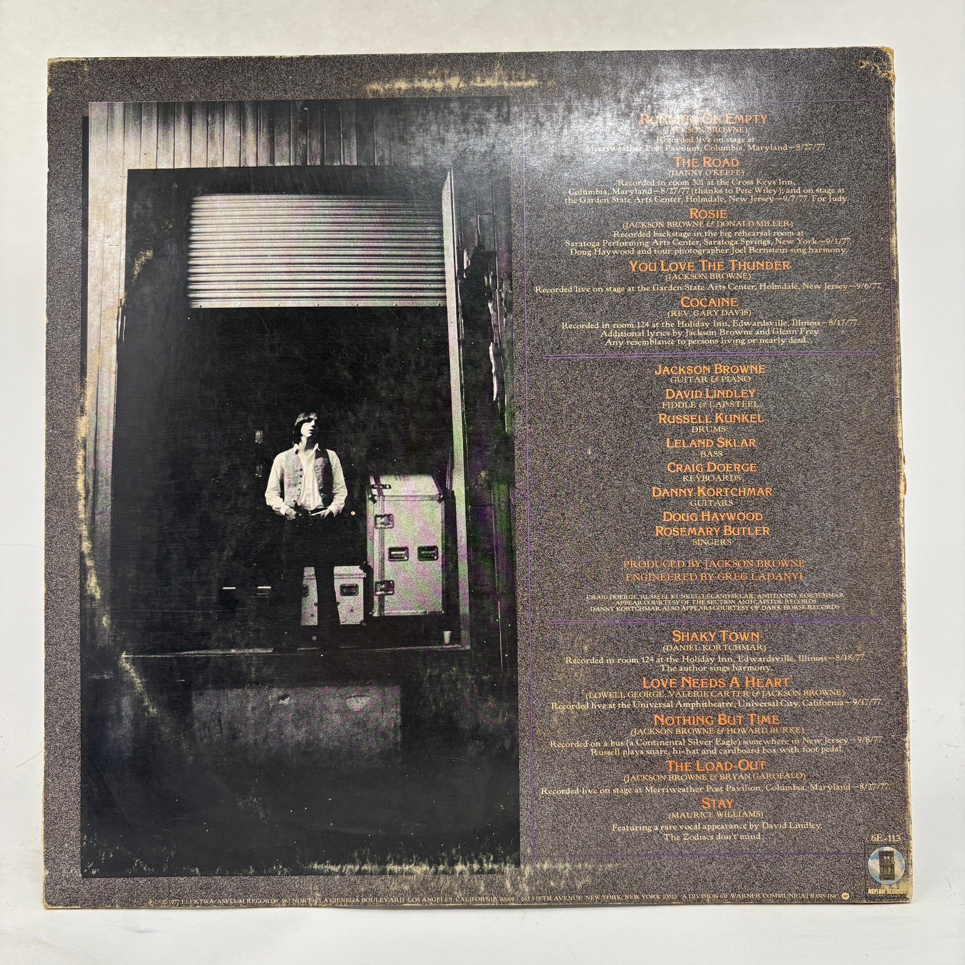 Jackson Browne : Running On Empty (LP,Album,Repress)