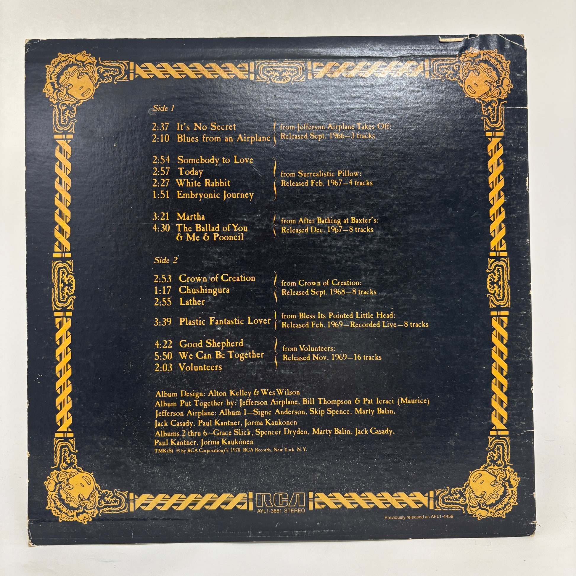 Jefferson Airplane : The Worst Of Jefferson Airplane (LP,Compilation,Reissue,Stereo)