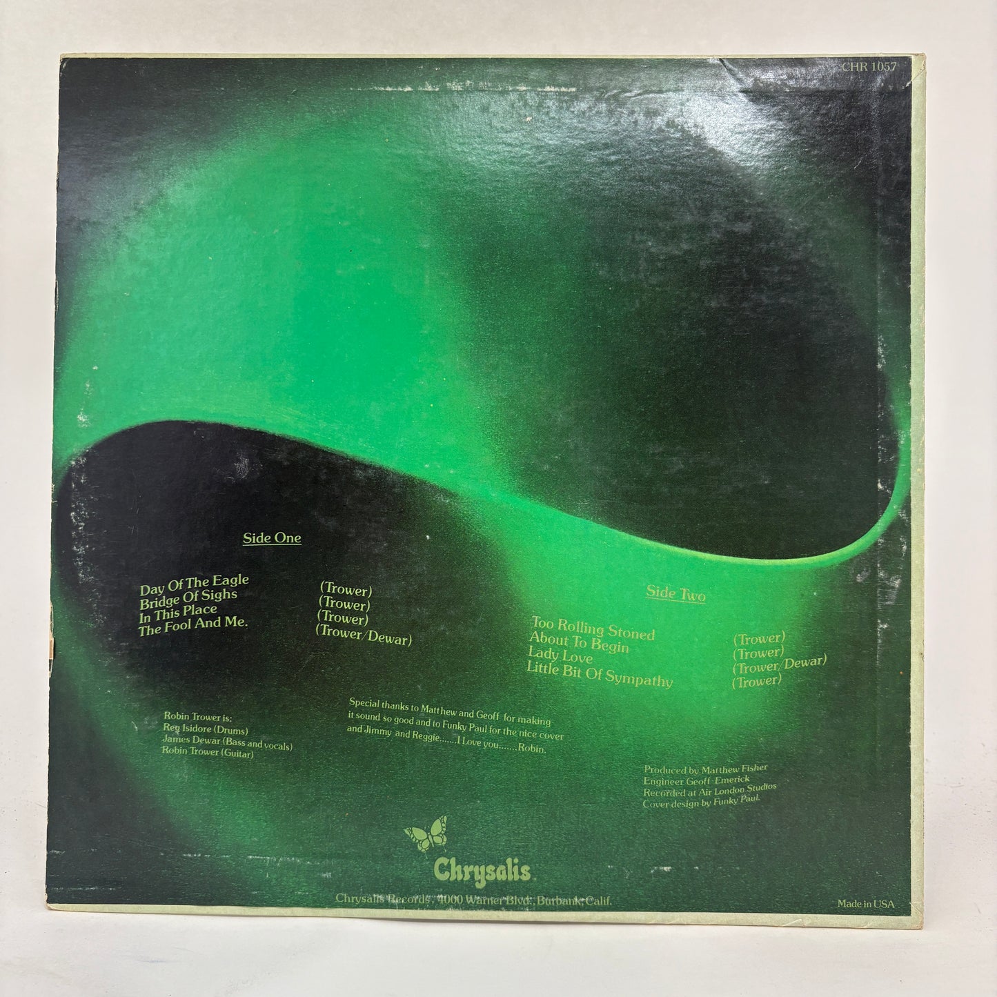 Robin Trower : Bridge Of Sighs (LP,Album,Club Edition,Reissue)