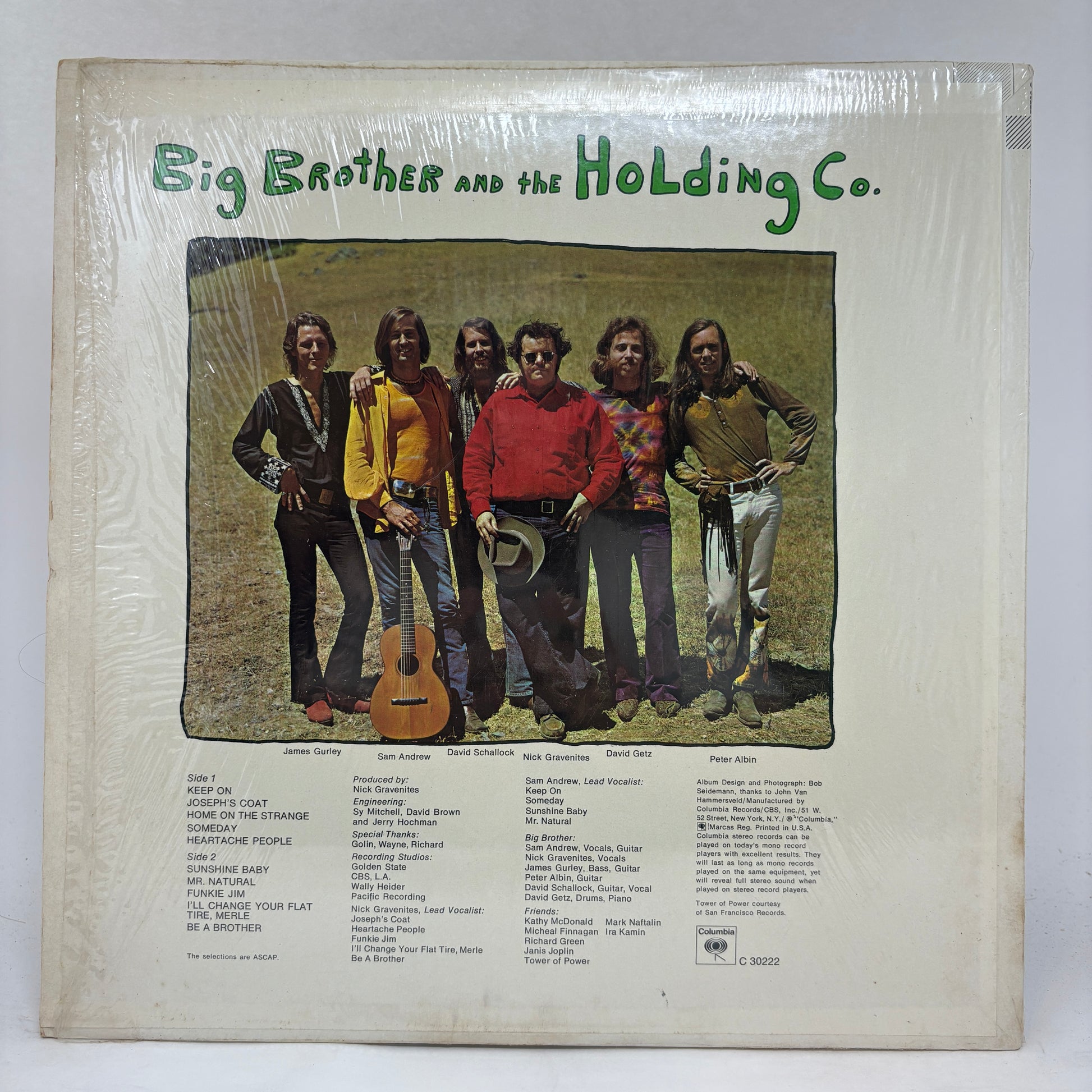 Big Brother & The Holding Company : Be A Brother (LP,Album,Stereo)