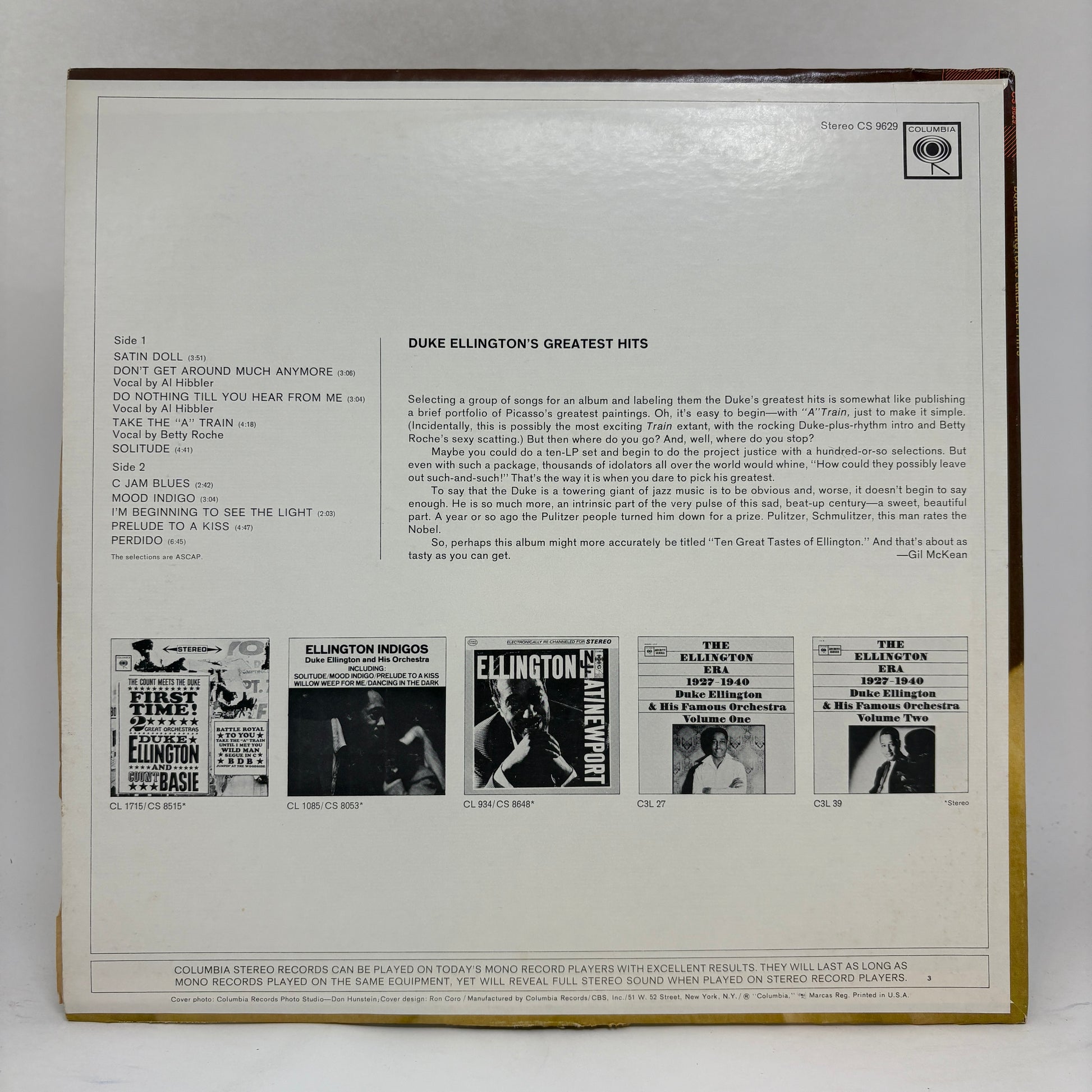 Duke Ellington : Duke Ellington's Greatest Hits (LP,Compilation)