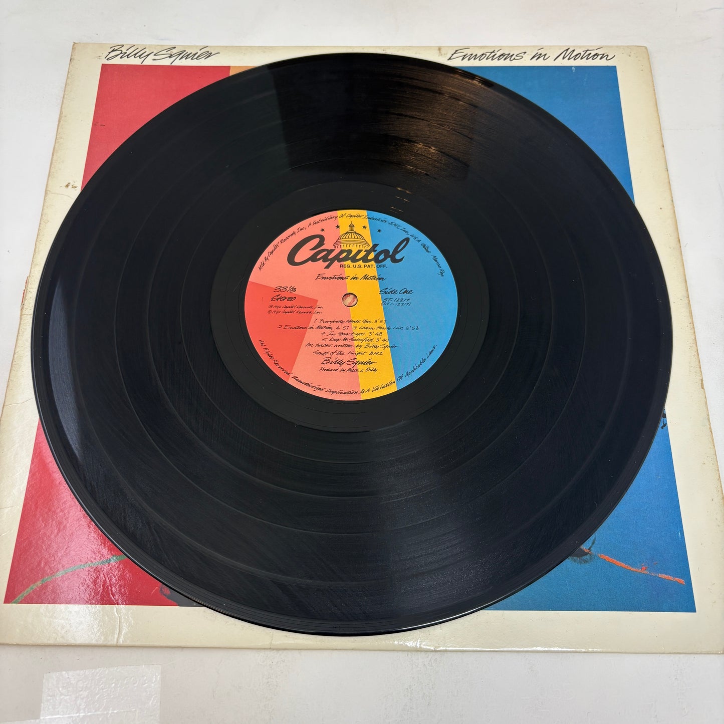 Billy Squier : Emotions In Motion (LP,Album)