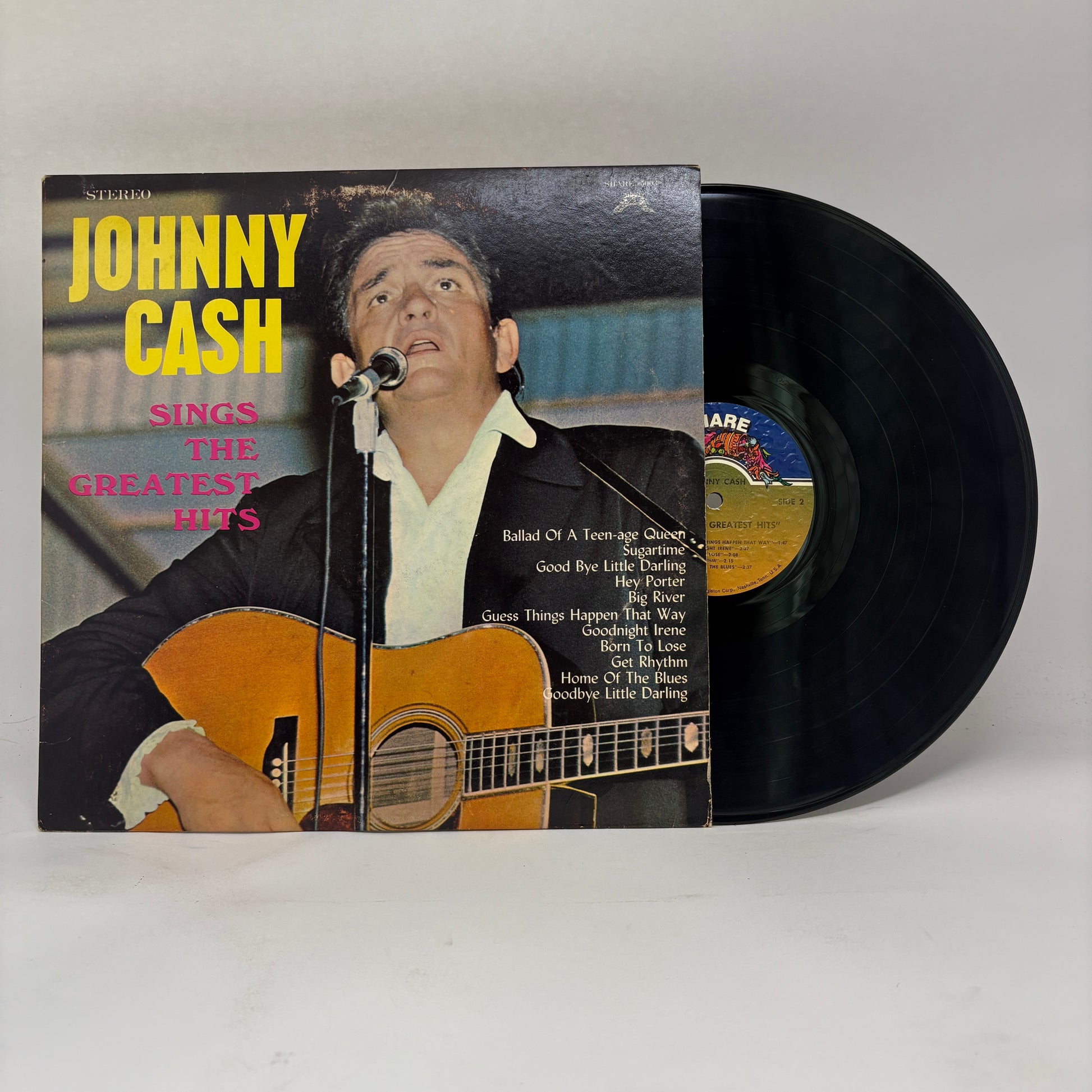 Johnny Cash : Sings The Greatest Hits (LP,Album,Compilation,Stereo,Reissue)