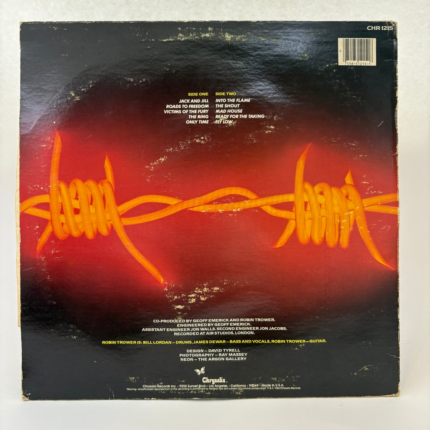 Robin Trower : Victims Of The Fury (LP,Album,Stereo)