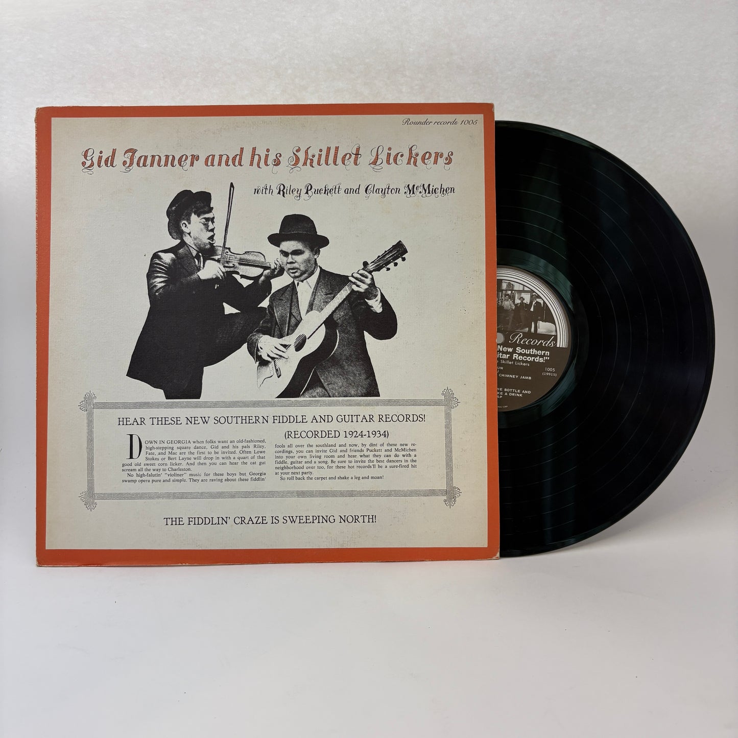 Gid Tanner & His Skillet Lickers With Riley Puckett And Clayton McMichen : Hear These New Southern Fiddle And Guitar Records! (LP,Album,Compilation,Remastered,Mono)
