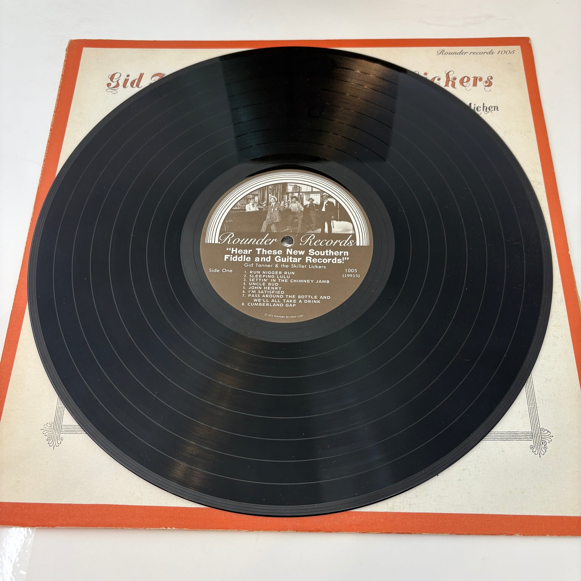 Gid Tanner & His Skillet Lickers With Riley Puckett And Clayton McMichen : Hear These New Southern Fiddle And Guitar Records! (LP,Album,Compilation,Remastered,Mono)