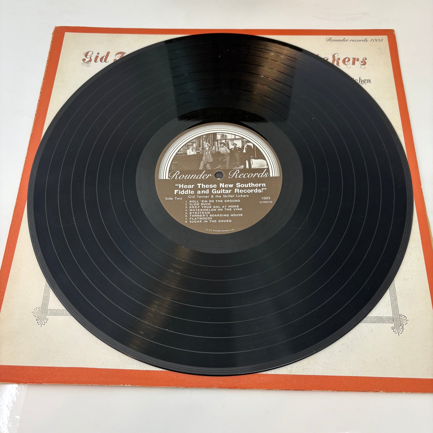 Gid Tanner & His Skillet Lickers With Riley Puckett And Clayton McMichen : Hear These New Southern Fiddle And Guitar Records! (LP,Album,Compilation,Remastered,Mono)