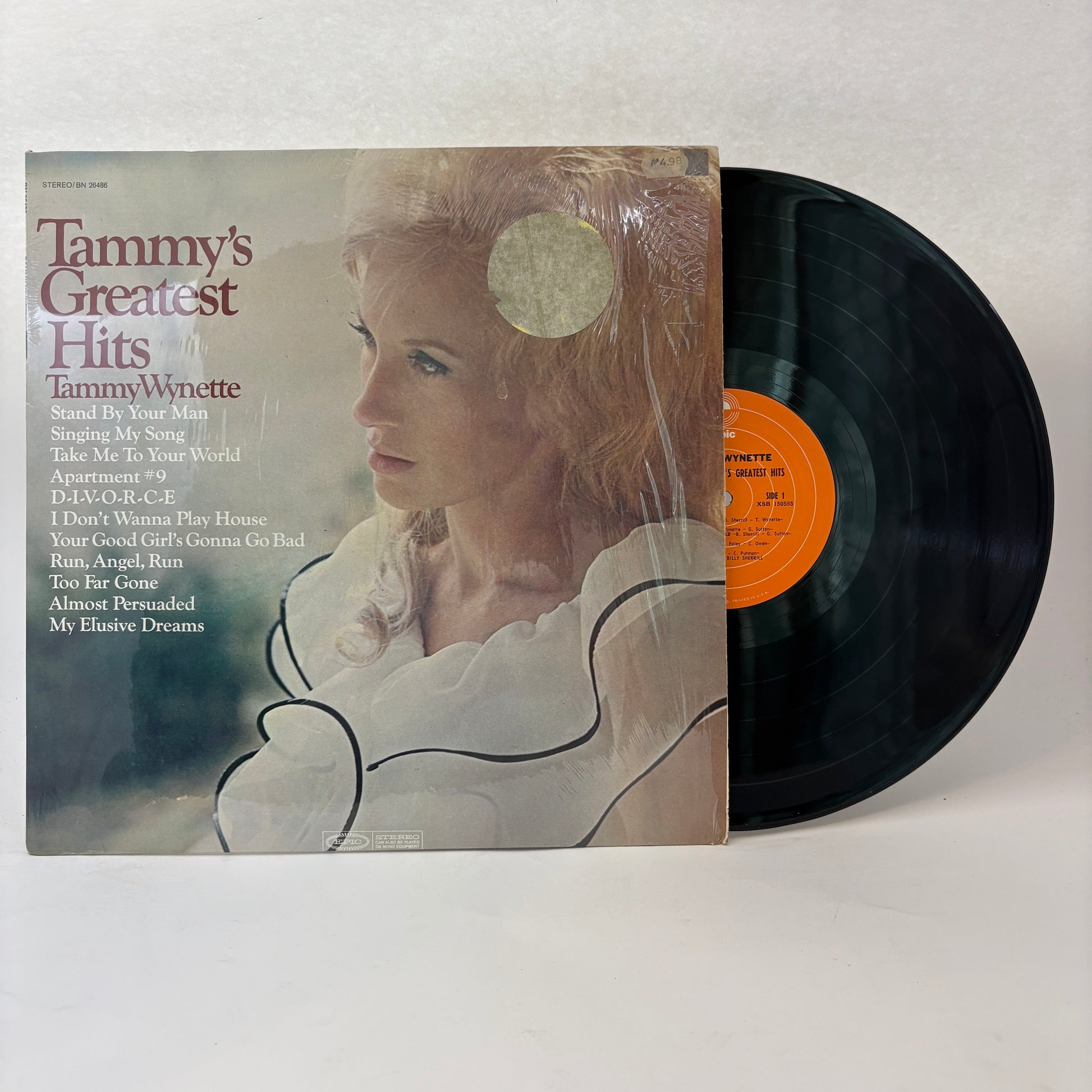 Tammy Wynette : Tammy's Greatest Hits (LP,Compilation,Reissue)