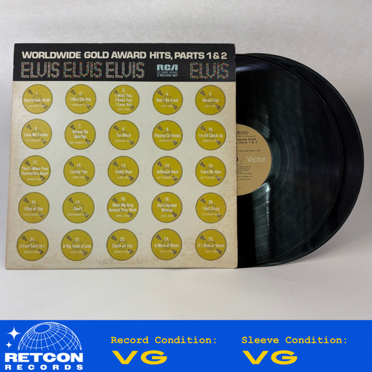 Elvis Presley : Worldwide Gold Award Hits, Parts 1 & 2 (LP,Compilation,Mono,Repress)