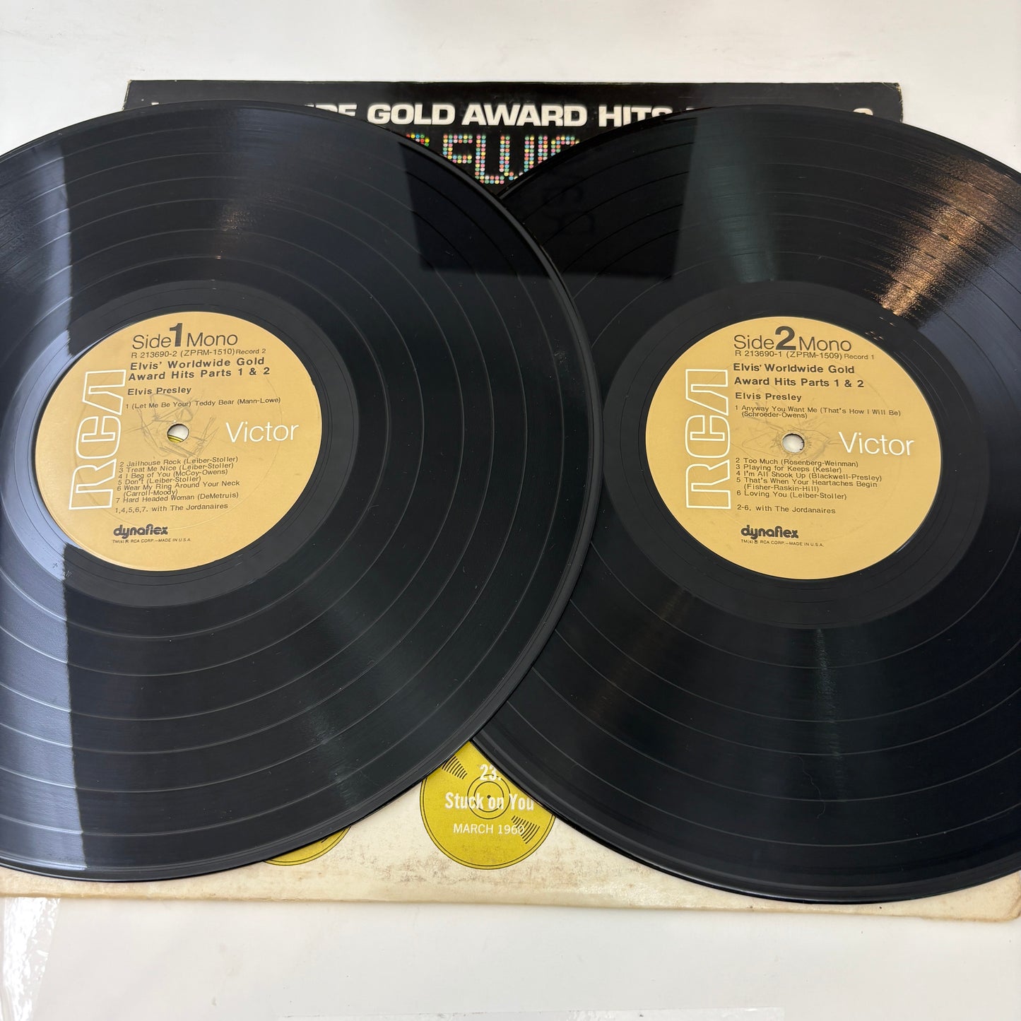 Elvis Presley : Worldwide Gold Award Hits, Parts 1 & 2 (LP,Compilation,Mono,Repress)