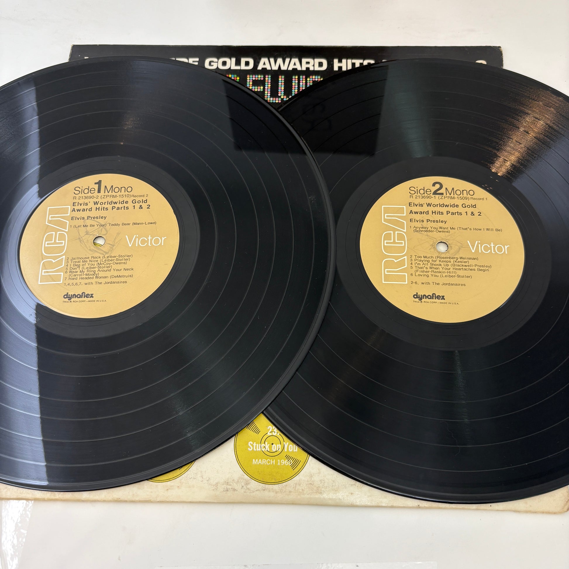 Elvis Presley : Worldwide Gold Award Hits, Parts 1 & 2 (LP,Compilation,Mono,Repress)