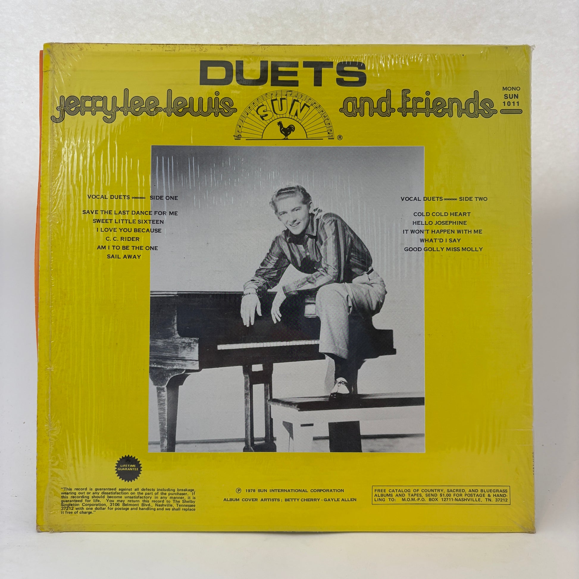 Jerry Lee Lewis And Friends : Duets (LP,Mono)