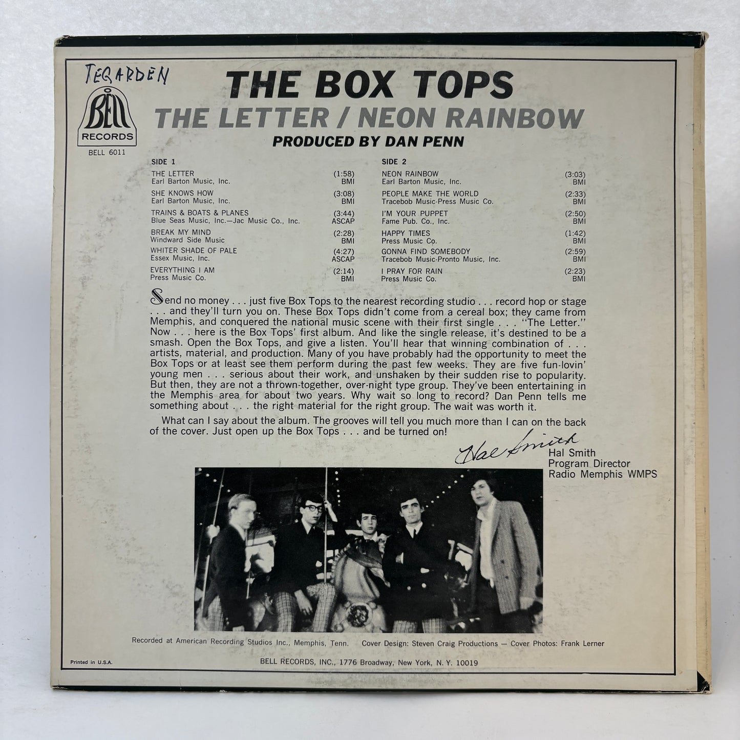 Box Tops : The Letter / Neon Rainbow (LP,Album,Stereo)