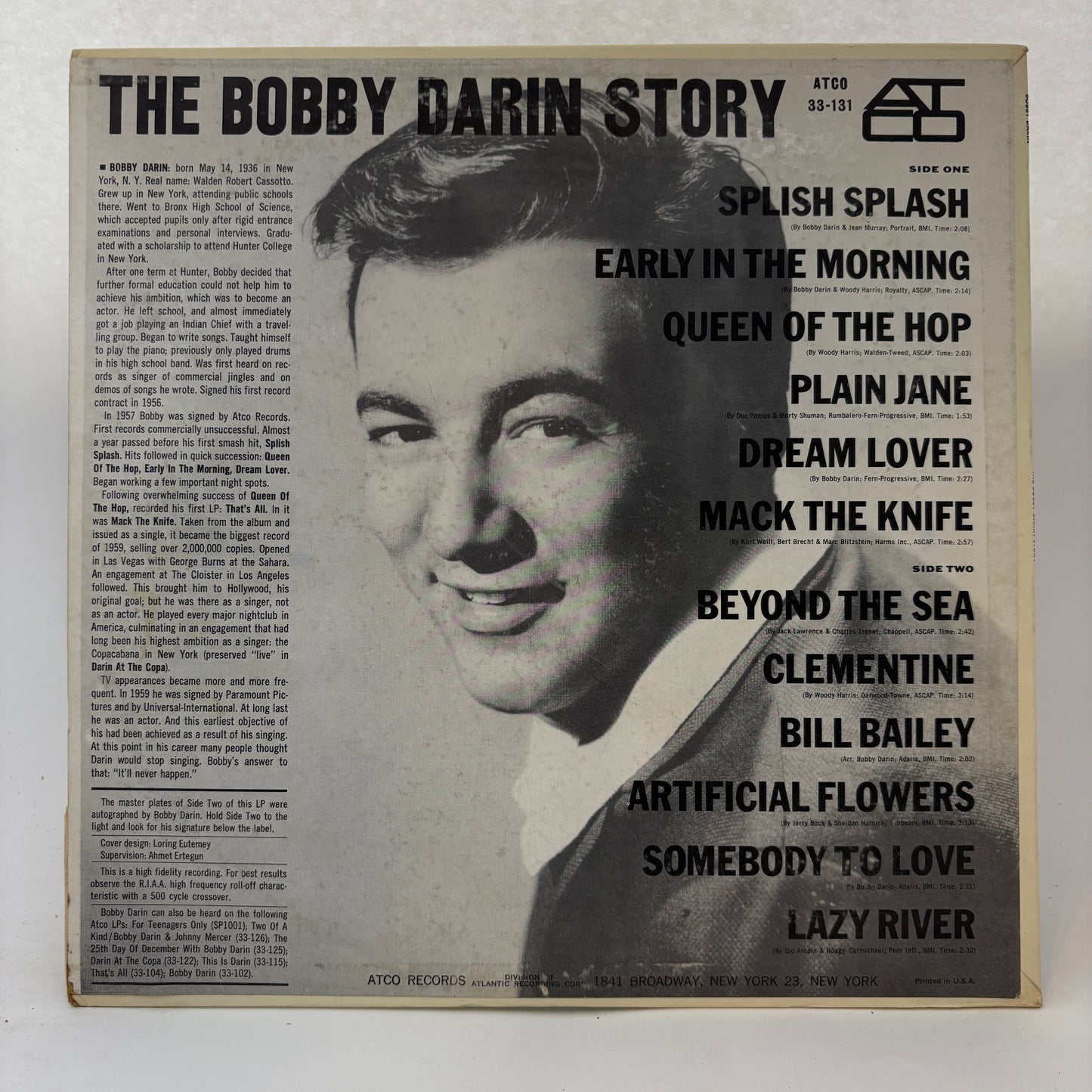 Bobby Darin : The Bobby Darin Story (LP,Compilation,Reissue,Mono)