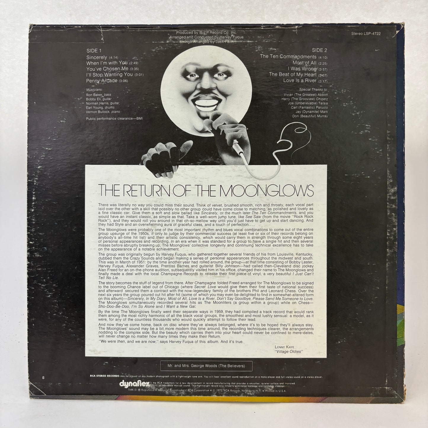 The Moonglows : The Return Of The Moonglows (LP,Album,Stereo)