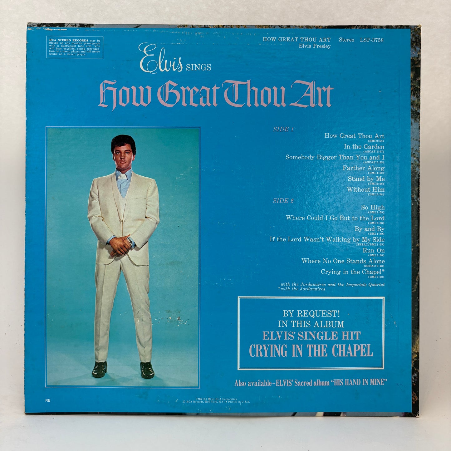 Elvis Presley : How Great Thou Art (LP,Album,Stereo,Repress)