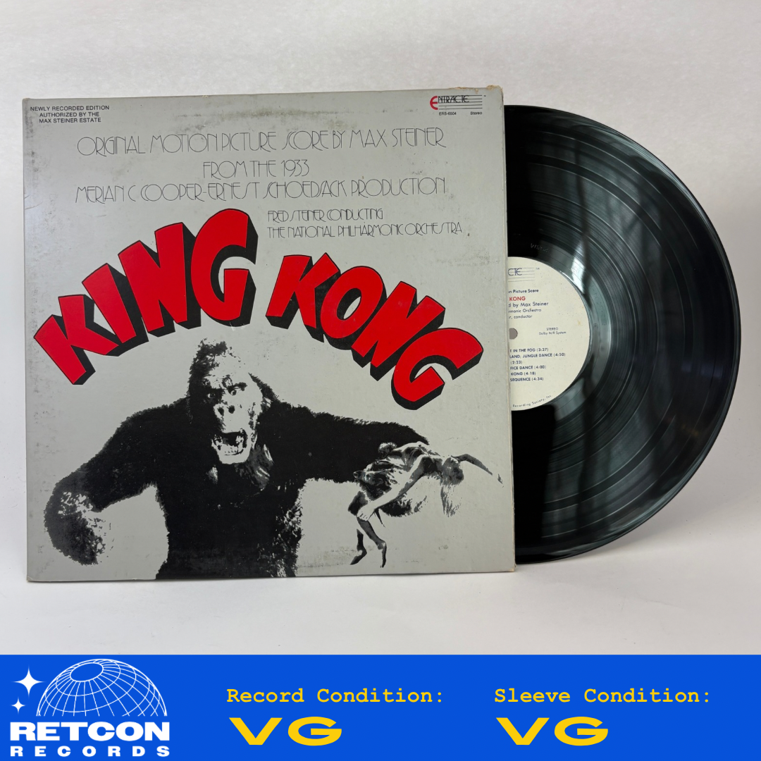 National Philharmonic Orchestra, Fred Steiner, Max Steiner : King Kong: The Original Motion Picture Score 1933 (LP,Stereo)