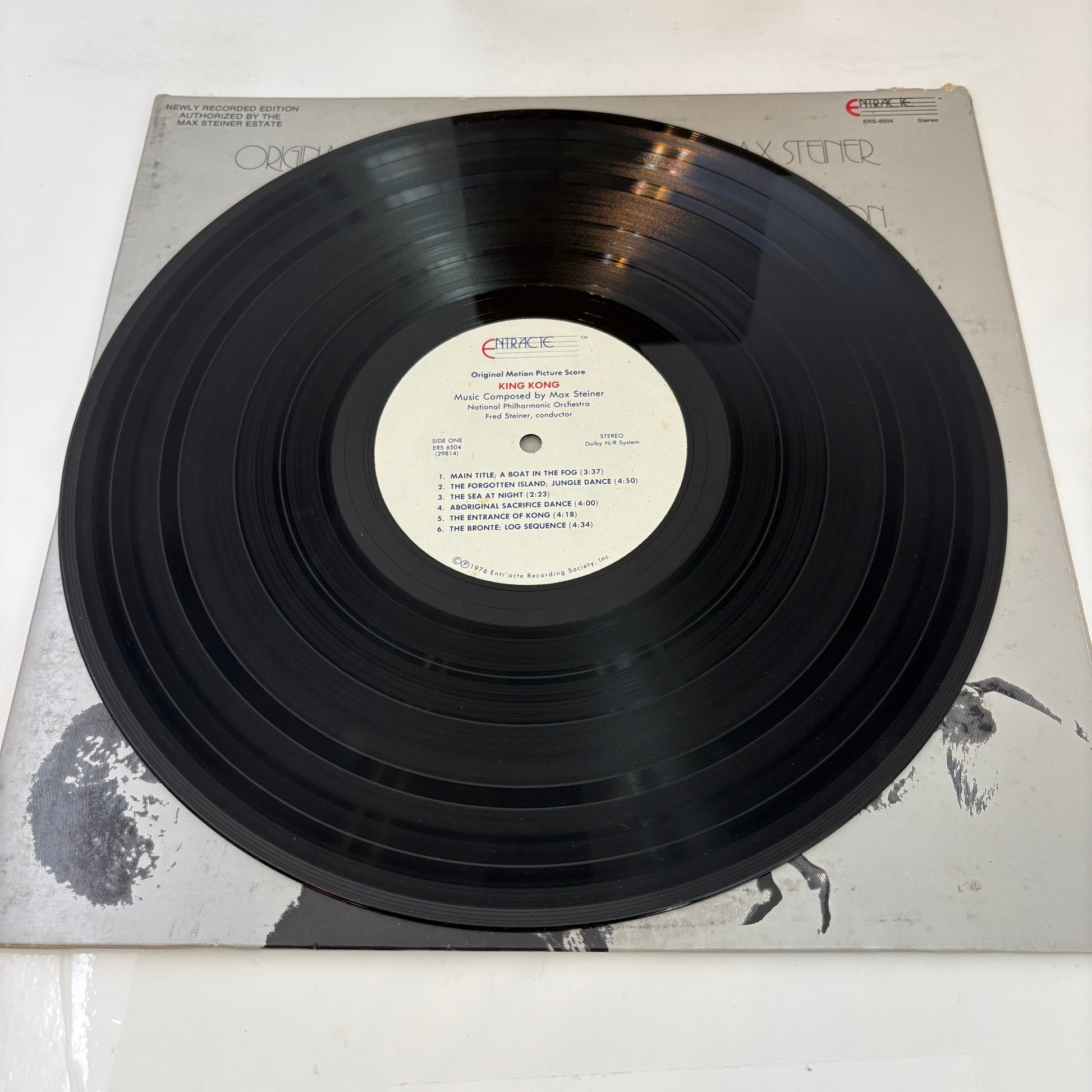 National Philharmonic Orchestra, Fred Steiner, Max Steiner : King Kong: The Original Motion Picture Score 1933 (LP,Stereo)