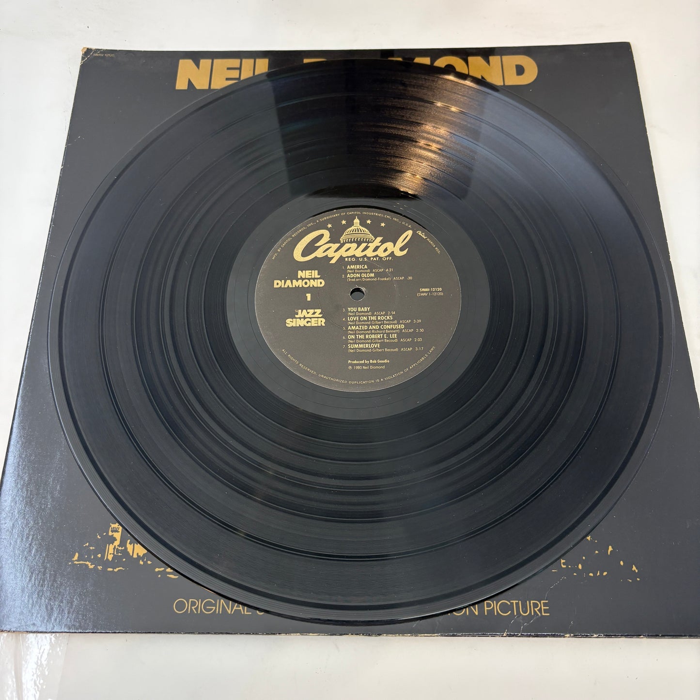 Neil Diamond : The Jazz Singer (Original Songs From The Motion Picture) (LP,Album,Stereo)