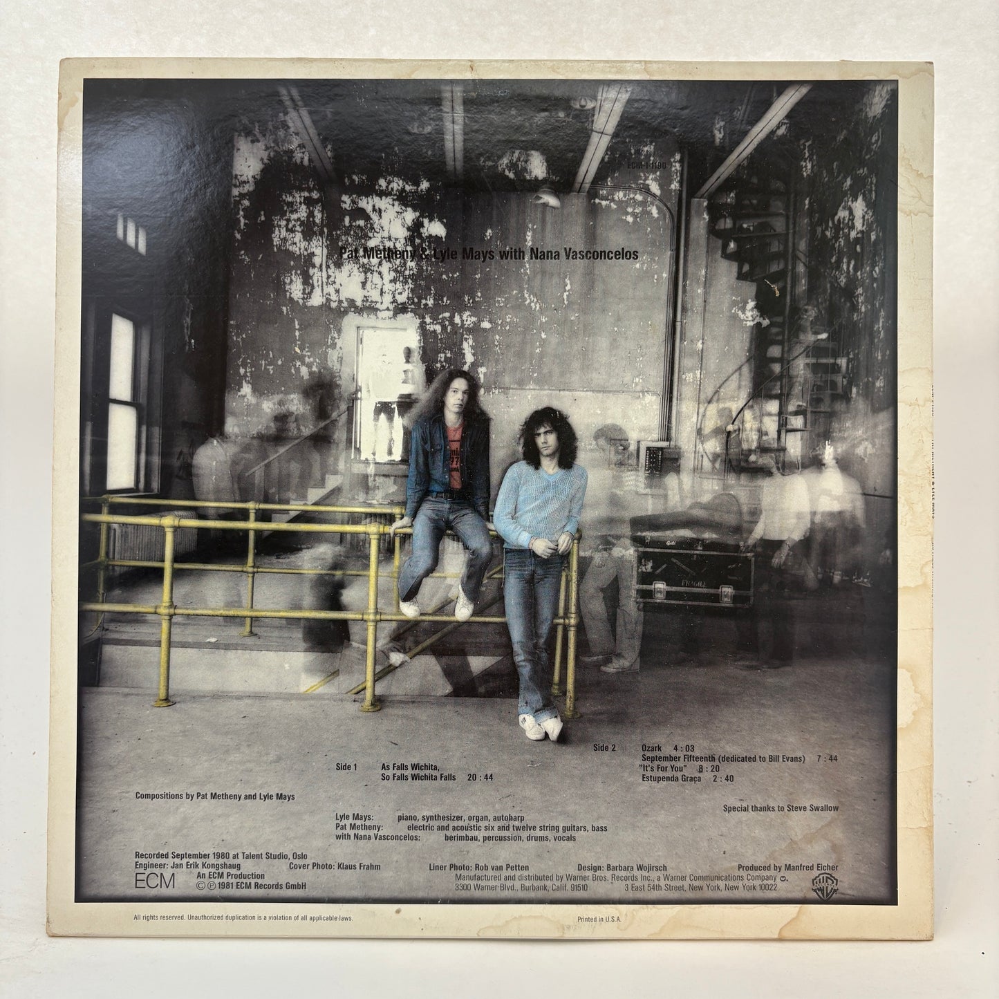 Pat Metheny & Lyle Mays : As Falls Wichita, So Falls Wichita Falls (LP,Album,Stereo)