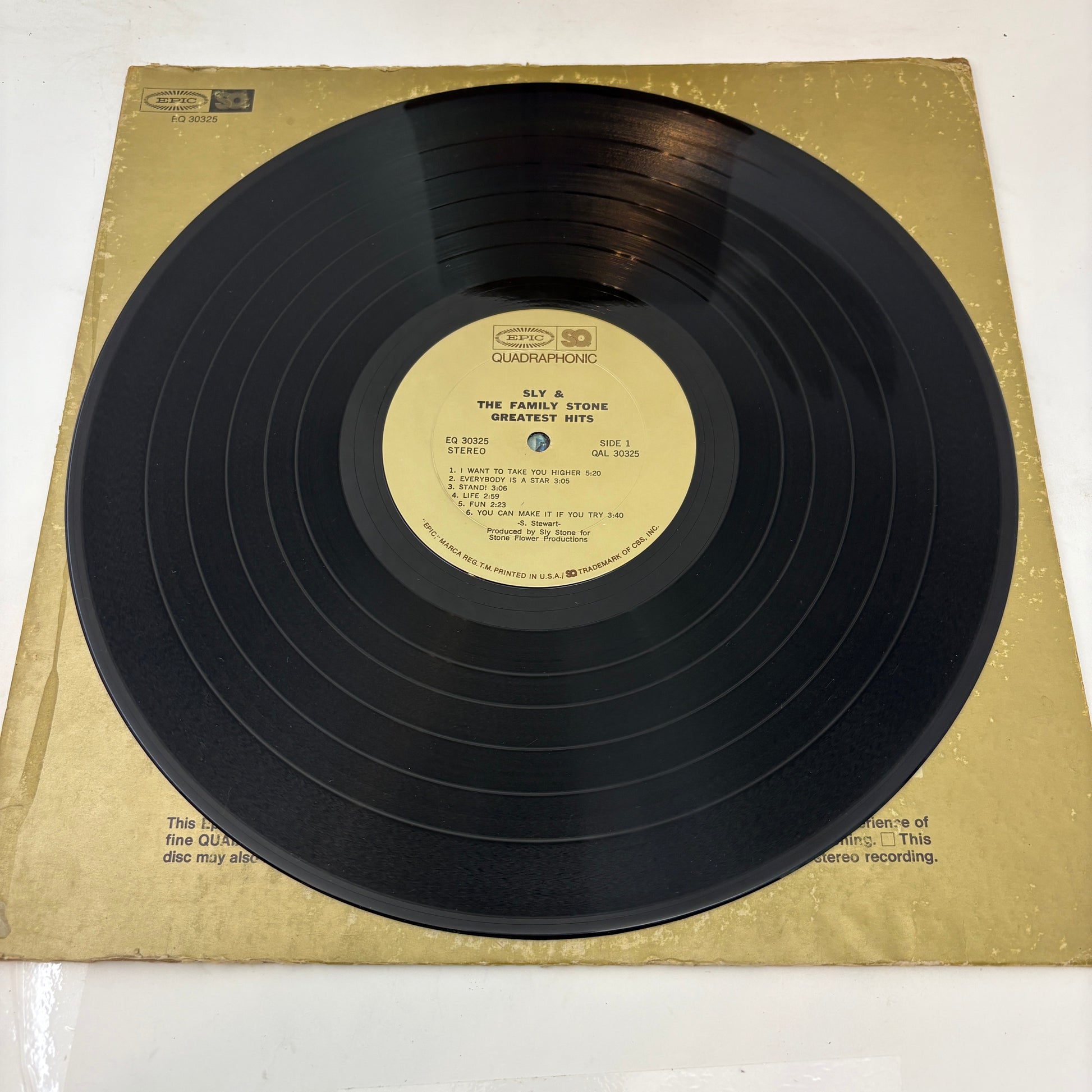 Sly & The Family Stone : Greatest Hits (LP,Compilation,Quadraphonic)