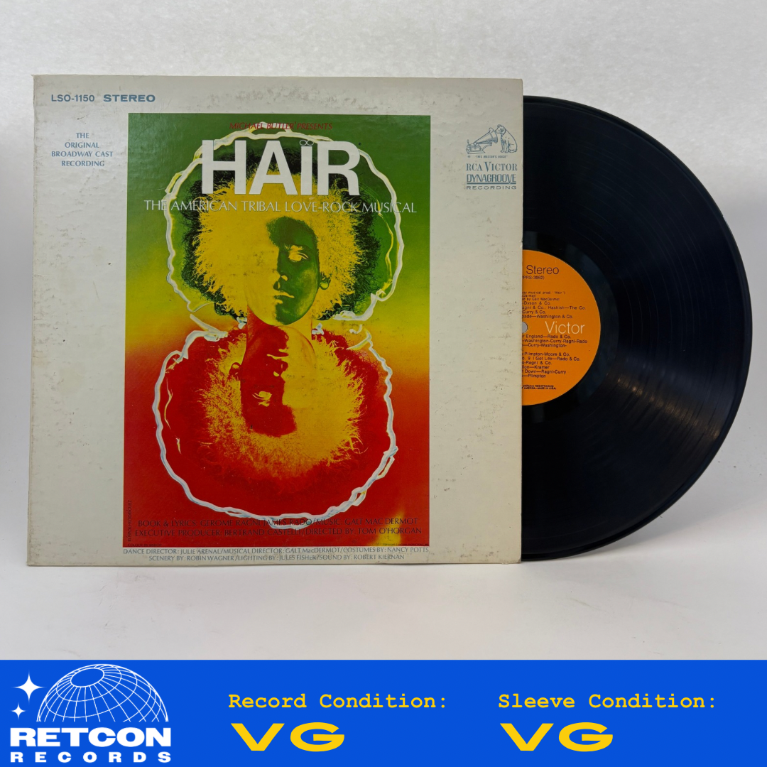 Various : Hair - The American Tribal Love-Rock Musical (The Original Broadway Cast Recording) (LP,Album,Repress,Stereo)