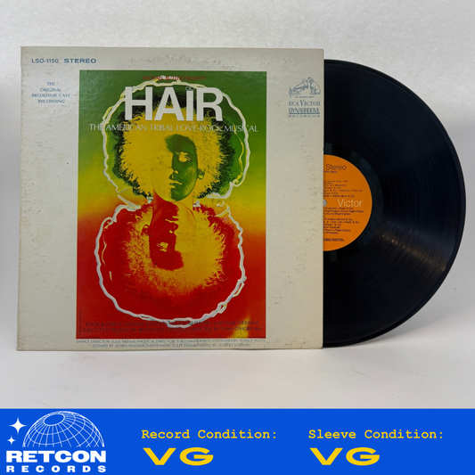 Various : Hair - The American Tribal Love-Rock Musical (The Original Broadway Cast Recording) (LP,Album,Repress,Stereo)